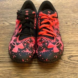 Unisex (Size 4) Under Armour Brigade XC 2 Track Spikes; Worn in 3 track meets